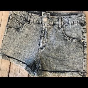 Acid Wash Jean Shorts